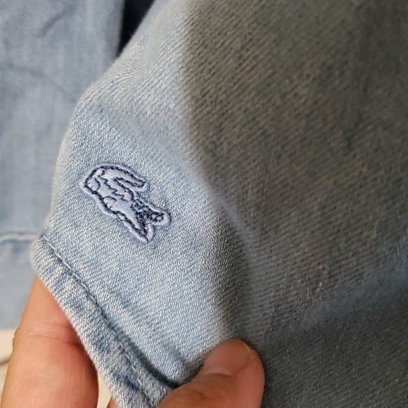 NWT* Lacoste Button Down Denim Shirt - Picture 2 of 10